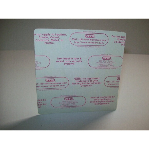 Elton John Backstage Pass Original 2001 Concert Tour Pop Rock Music Gift Green - Picture 2 of 3